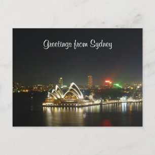 Oper frontal sydney postkarte