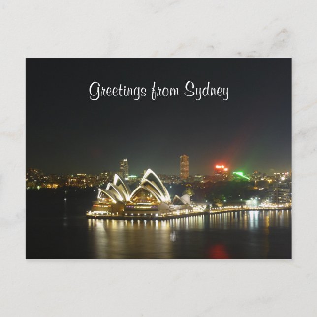 Oper frontal sydney postkarte (Vorderseite)