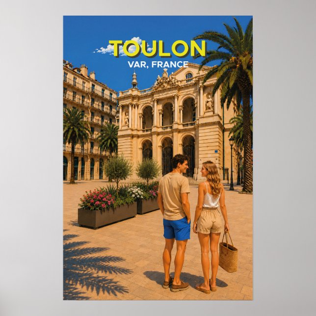 Oper Toulon – Vintage-Reiseposter Poster (Vorne)