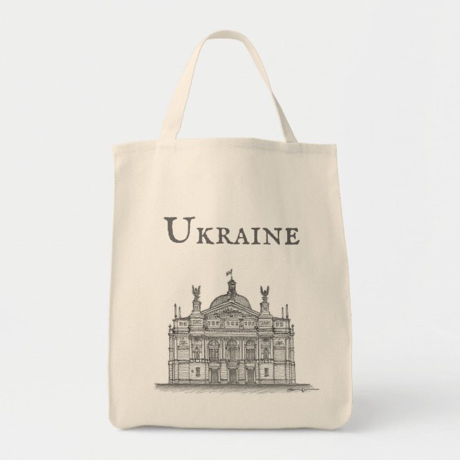 Opera + Balletttheater, Lwiw, Ukraine Tragetasche (Vorne)