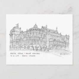 Opera + Balletttheater, Odessa, Ukraine Postkarte