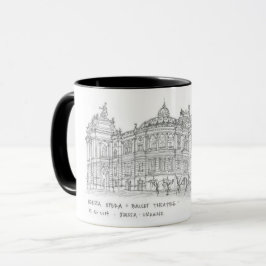Opera + Balletttheater, Odessa, Ukraine Tasse