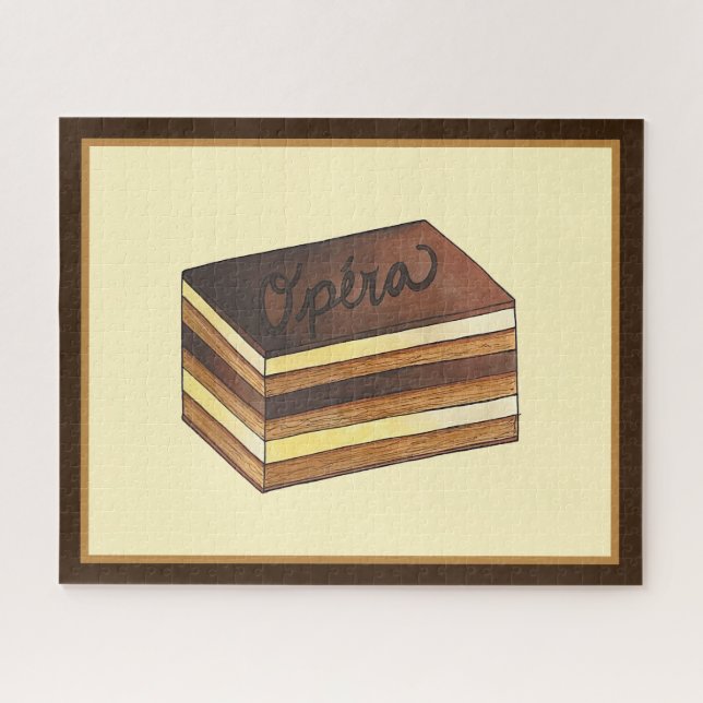 Opéra Cake French Patisserie Dessert (Horizontal)