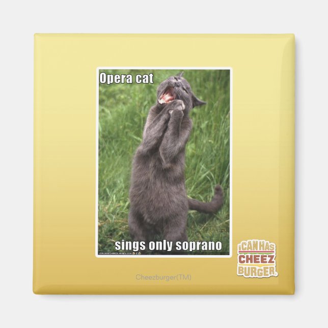Opera Cat Magnet (Vorne)