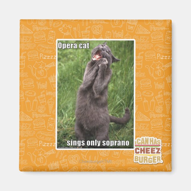 Opera Cat Magnet (Vorne)