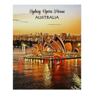Opéra de Sydney, affiche australienne