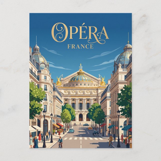 Opéra Frankreich Postkarte (Vorderseite)
