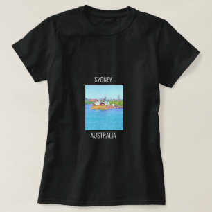 Opera House Sydney Vue sur l'eau du port T-shirt