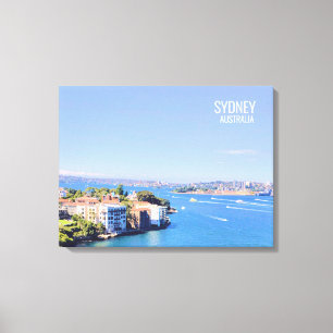 Opera House Sydney Vue sur l'eau du port Toile Imp