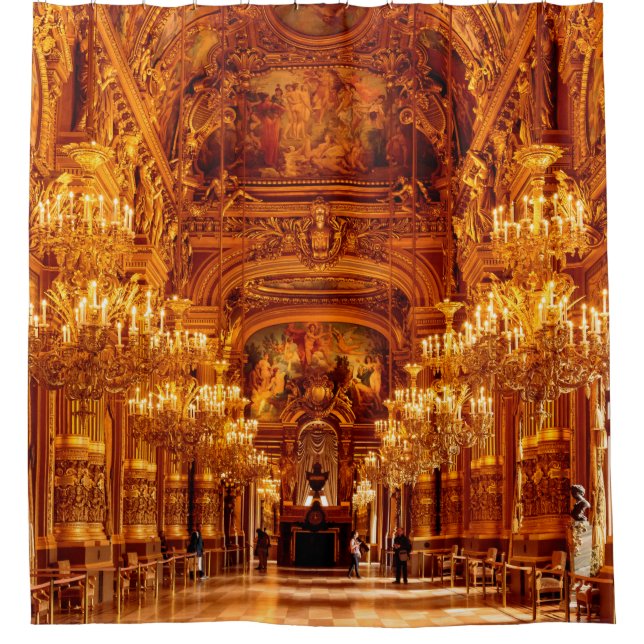 Opera National de Paris Garnier in Frankreich Duschvorhang (Vorderseite)