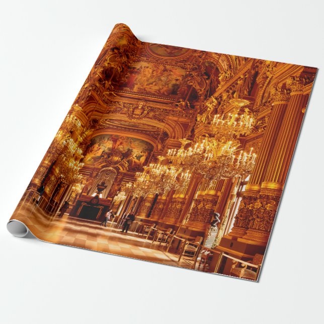 Opera National de Paris Garnier in Frankreich Geschenkpapier (Ungerollt)