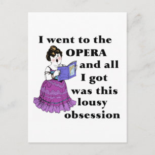 Opera Obsession Postkarte