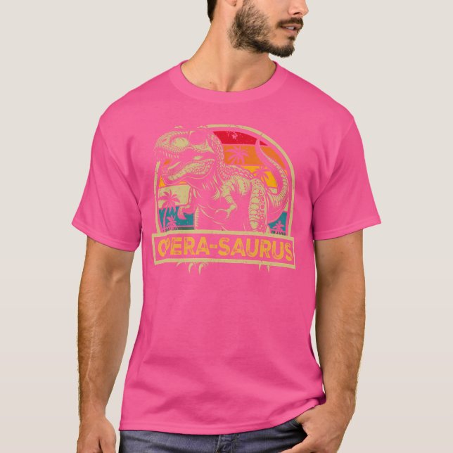 Opera-Saurus T Rex Dinosaur Opera Saurus Family Ma T-Shirt (Vorderseite)