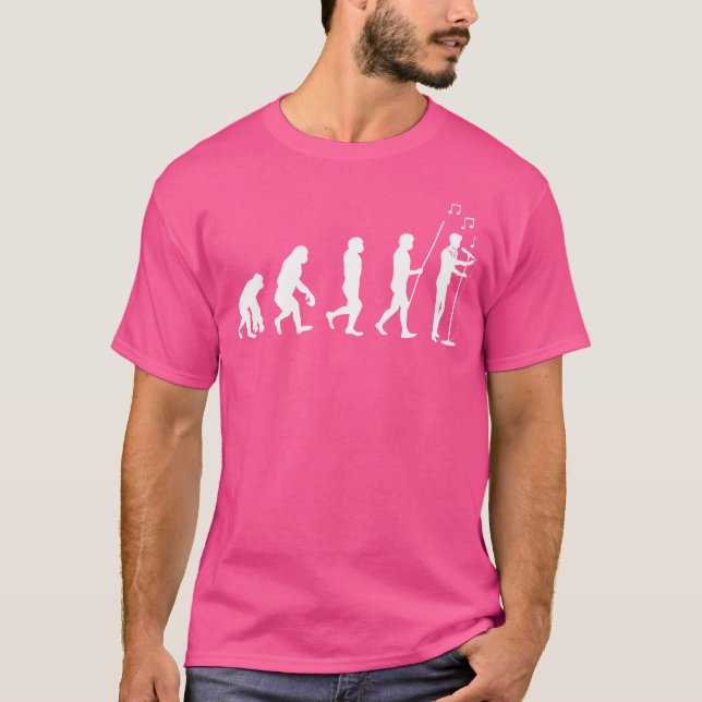 Opera Singer Evolution Musiker Gesang Experte Mus T-Shirt (Vorderseite)