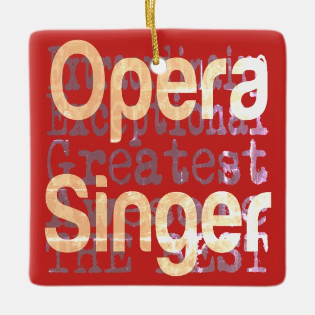 Opera Singer Extraordinaire Keramikornament (Vorderseite)