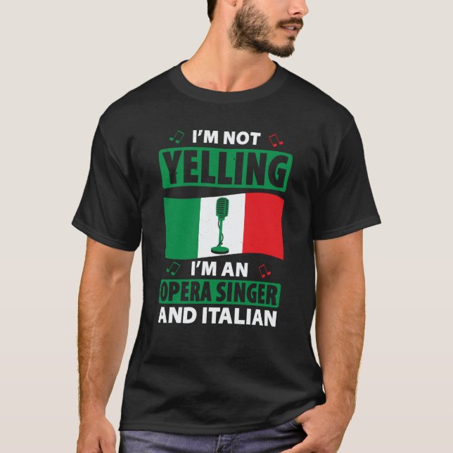 Opera Singer For Opera Vocalist Tenor Singer Music T-Shirt (Vorderseite)