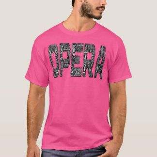 Opera Titel Kunst Worte Aida Turandot.. Baseball T-Shirt