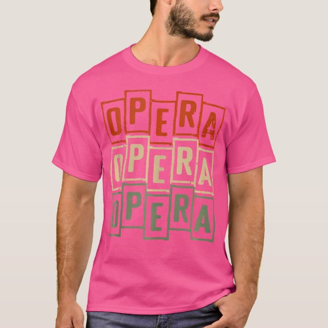 Opera Vintag Retro Opera Singer T-Shirt (Vorderseite)