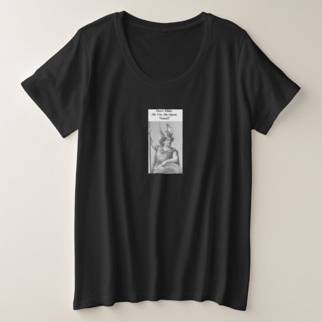 Opera Voice Große Größe T-Shirt (Design vorne)
