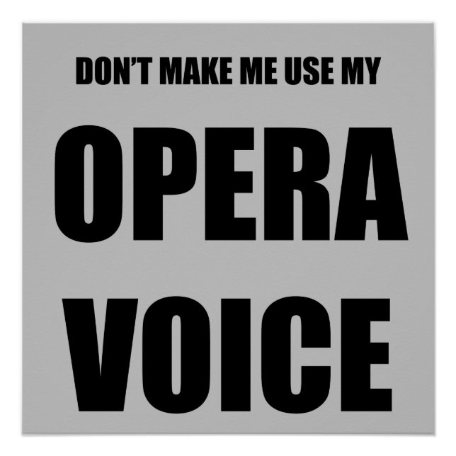Opera Voice Poster (Vorderseite)