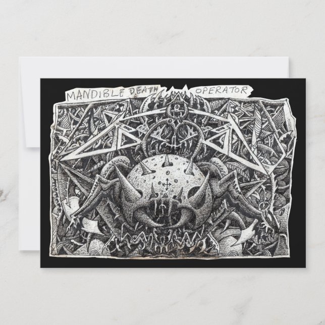 Opérateur de mort de mandibule carte plate (Devant)