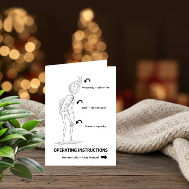 Operating Instructions Funny Birthday Card Feiertagskarte (Von Creator hochgeladen)