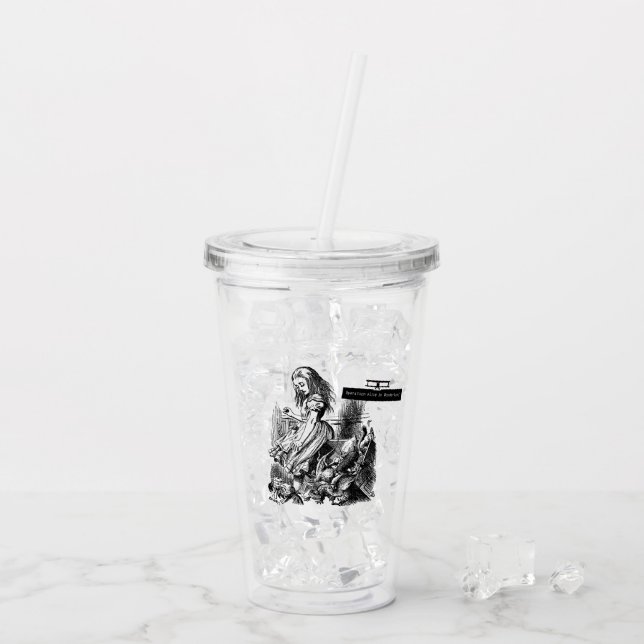 Operation Alice in Wonderland Alice im Wunderland Acryltrinkbecher (Rückseite Ice)