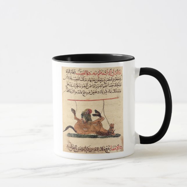 Operation auf einem Pferd, Illustration Tasse (Rechts)