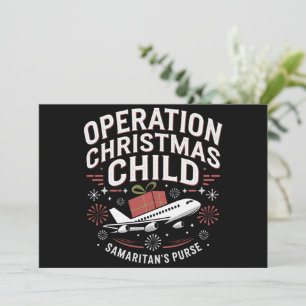 Operation Christmas Child Lustige Familienübereins Feiertagskarte