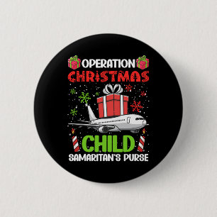 Operation Christmas Child Smaritan's Purse Funny F Button