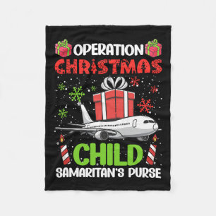 Operation Christmas Child Smaritan's Purse Funny F Fleecedecke