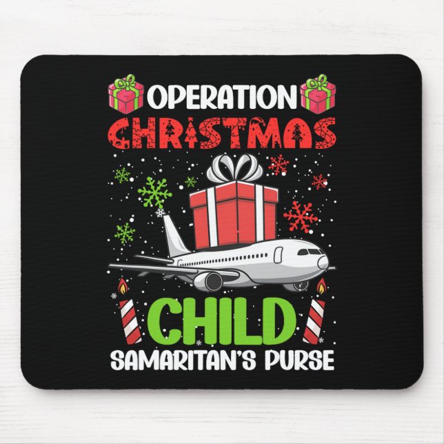 Operation Christmas Child Smaritan's Purse Funny F Mousepad (Vorne)