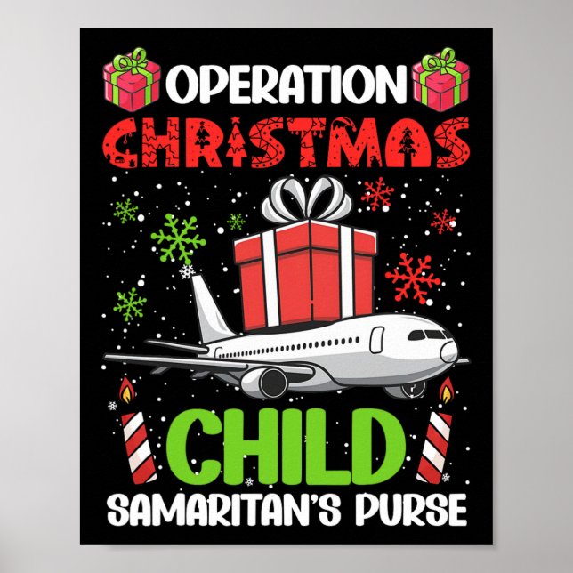 Operation Christmas Child Smaritan's Purse Funny F Poster (Vorne)