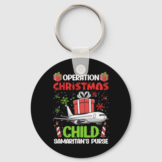 Operation Christmas Child Smaritan's Purse Funny F Schlüsselanhänger (Vorderseite)