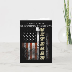 Operation Dauerhafte Freiheit Veteran Karte