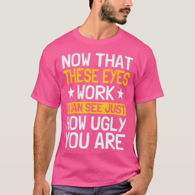 Operation des Auges Ärztin Starker Patientenüberle T-Shirt (Vorderseite)