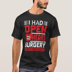 Operation des offenen Herzens Überlebende Herz CHD T-Shirt