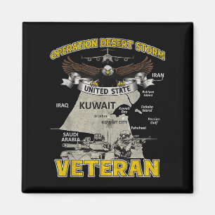 Operation Desert Storm Ods Veteran Irak Vintage Gi Magnet