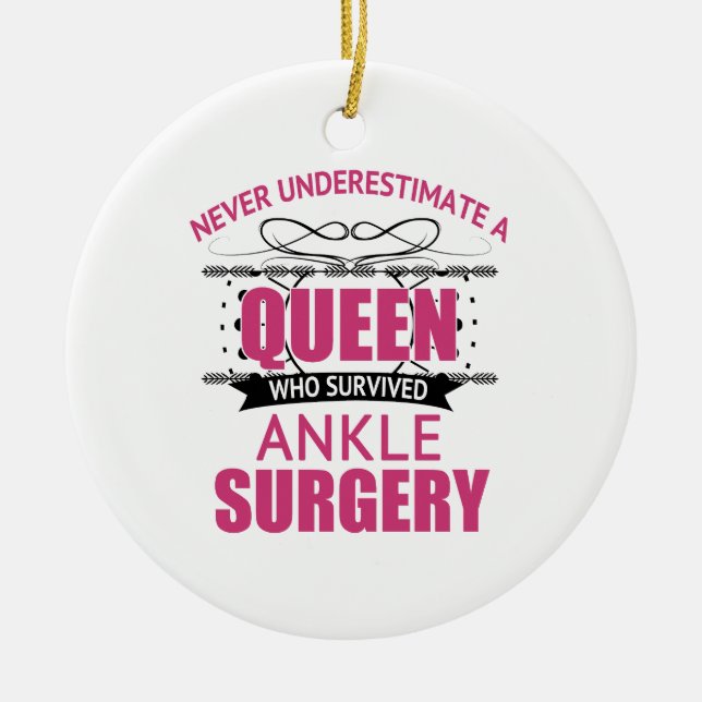 Operation Erholung für Frauen Keramik Ornament (Vorne)