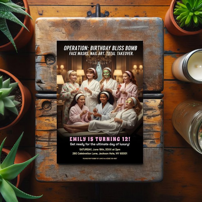 Operation Geburtstags-Wohlfühl-Spa-Party  Postkarte (Von Creator hochgeladen)