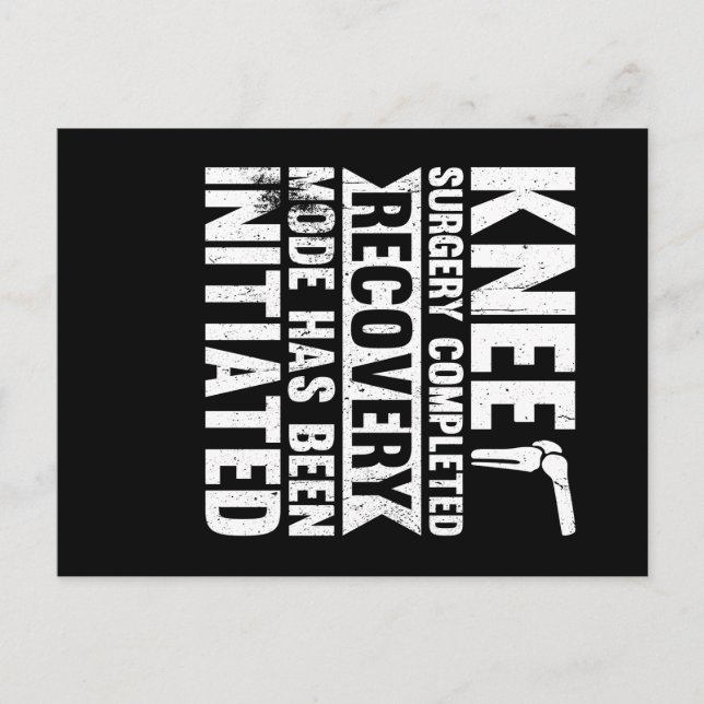 Operation Knie Erledigter Erholung-Modus Postkarte (Vorderseite)