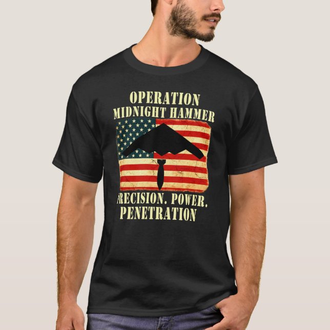 Operation Midnight Hammer Militär T-Shirt (Vorderseite)