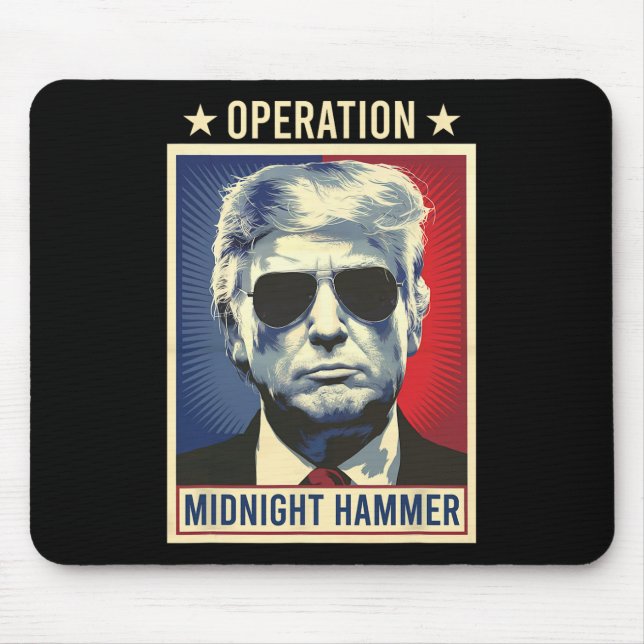 Operation Midnight Hammer Trump  Mousepad (Vorne)