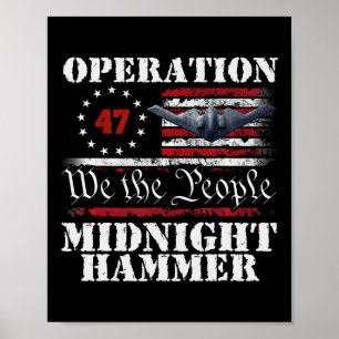 Operation Midnight Hammer - USA-Flagge Midnight Ha Poster