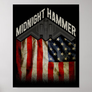 Operation Midnight Hammer - USA-Flagge Midnight Ha Poster