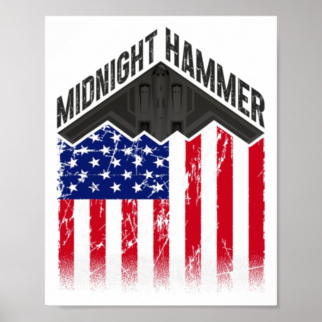 Operation Midnight Hammer - USA-Flagge Midnight Ha Poster (Vorne)