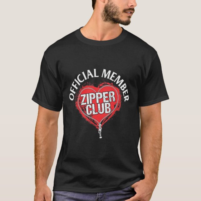 Operation Offiziell Zipper Club Mitglied Geschenk T-Shirt (Vorderseite)