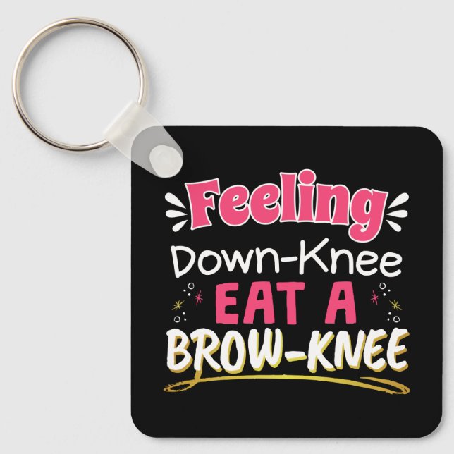 Operation Positivität Pub Niedlich Brownie Schlüsselanhänger (Vorderseite)