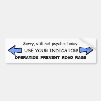 Opération Prevent Road Rage Sticker #1
