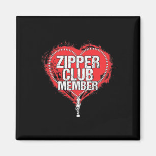 Operation Spaß Funny Zipper Club Mitglied Magnet